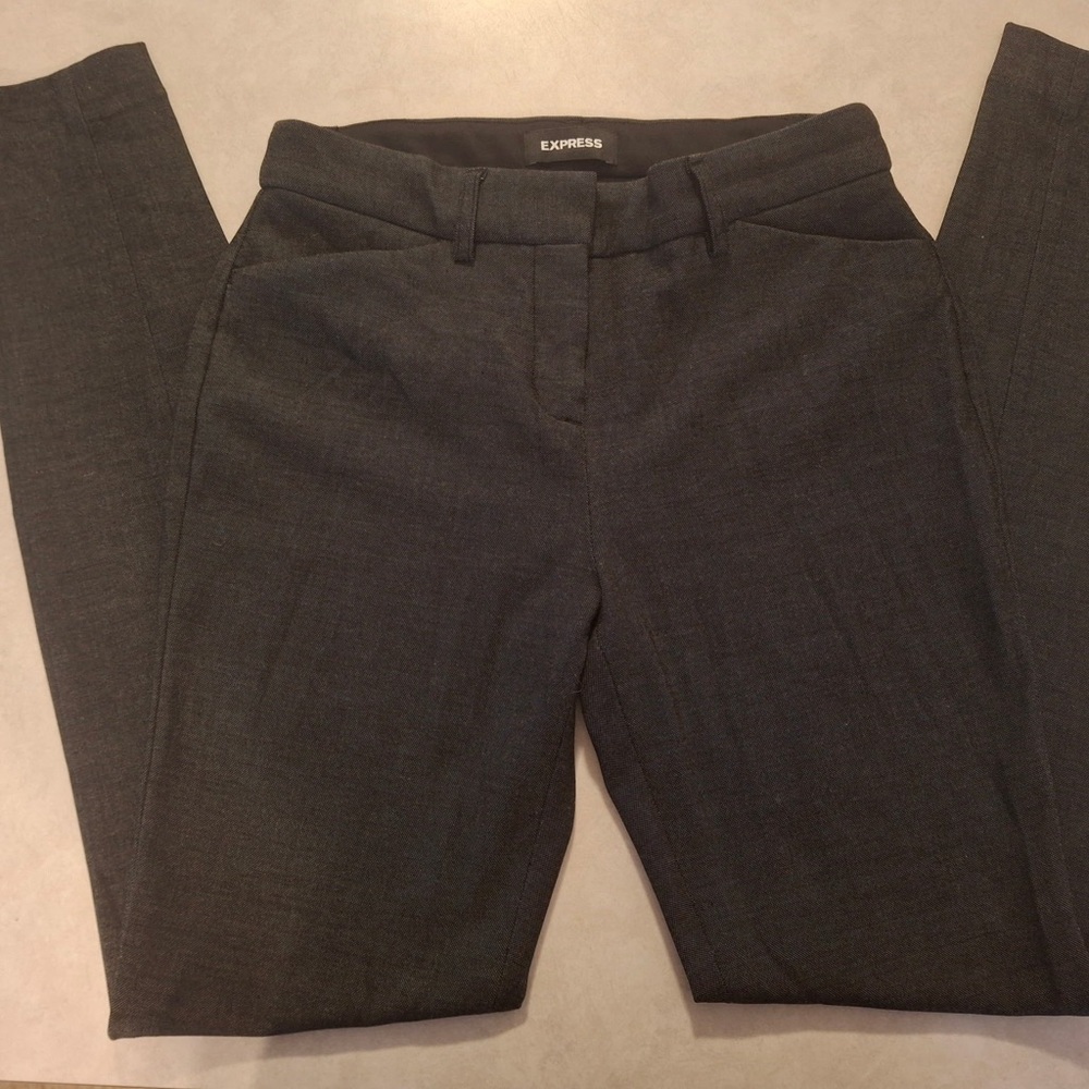 Express Women's Black Straight Leg Pants SZ 2L